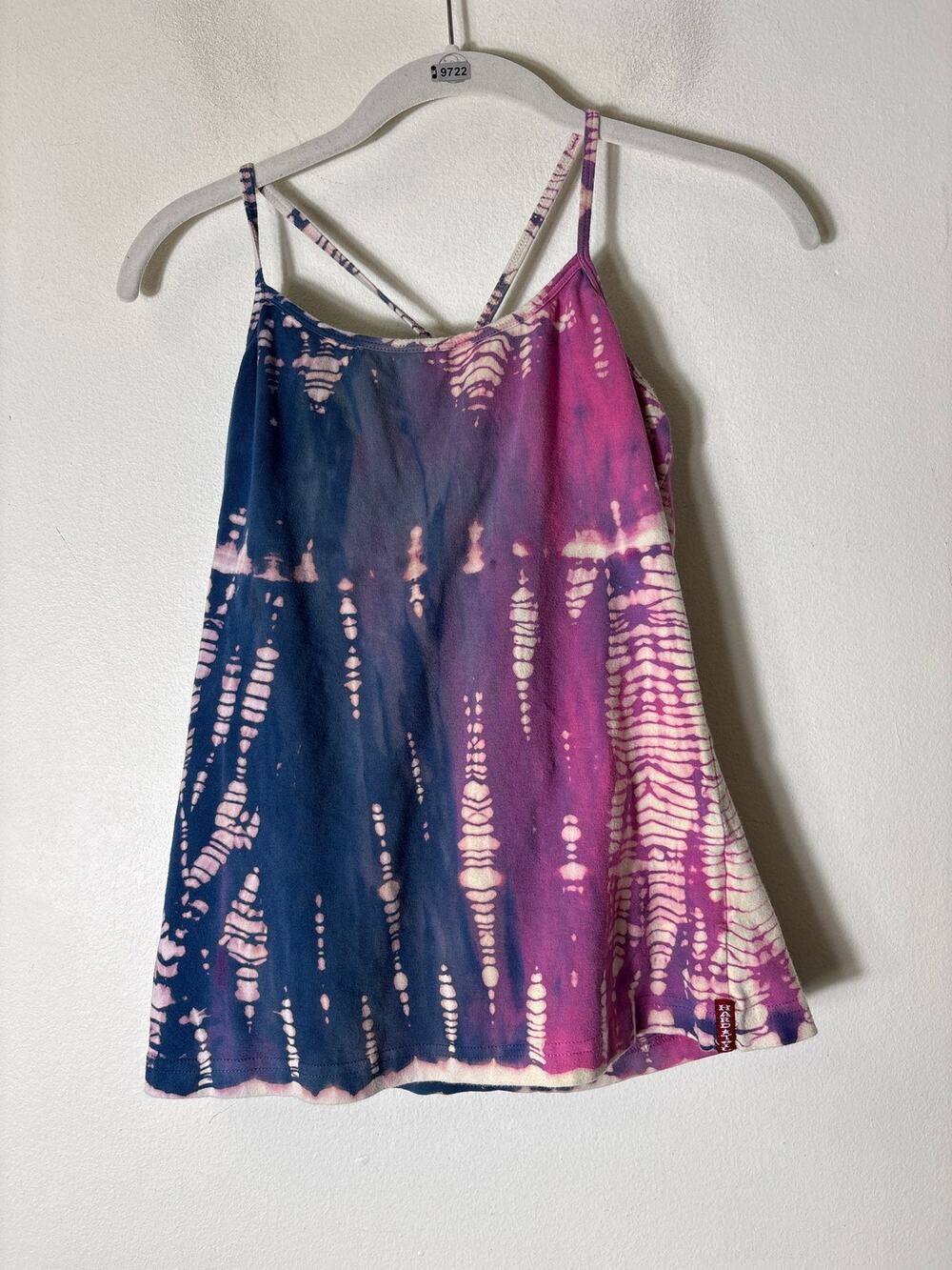 Hard Tail Blue Purple Tie Dye Athletic Tank Sz L